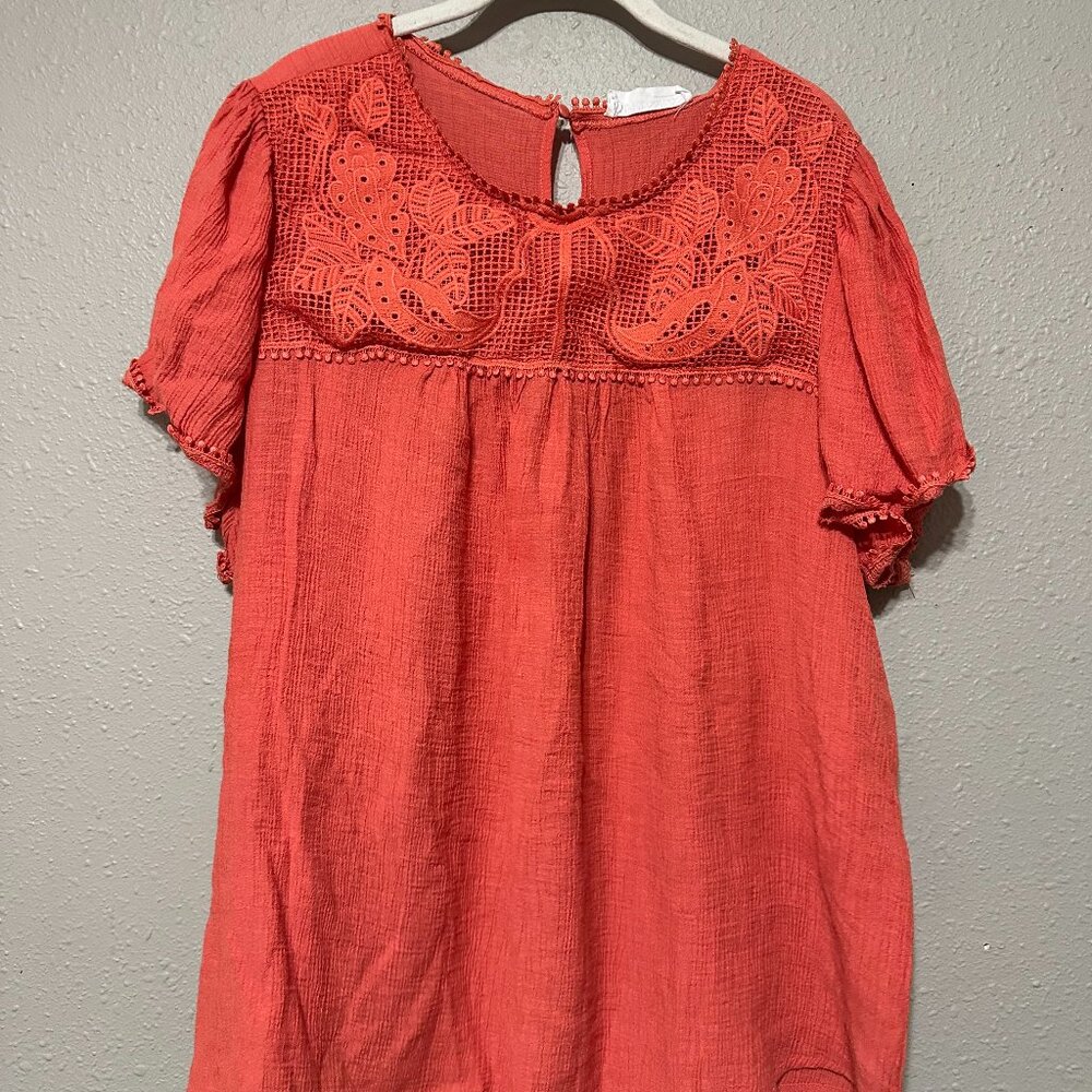 Impressions Boutique Short Sleeve Blouse